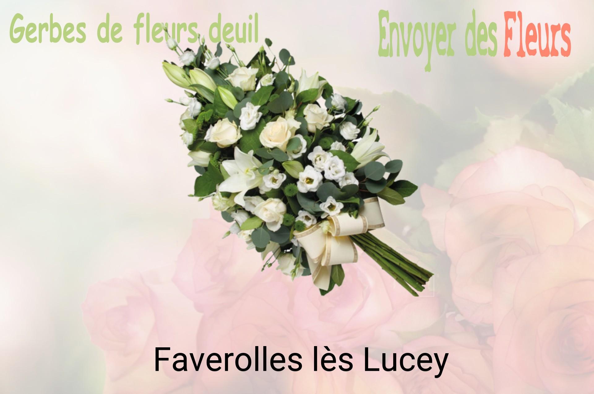 Gerbe de fleurs de deuil livrée à Faverolles-lès-Lucey