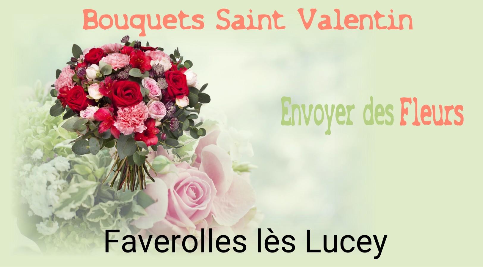 Roses de Saint-Valentin livrées à Faverolles-lès-Lucey